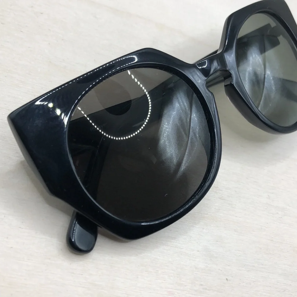 RS Eyewear Trendy Semi Oversized Sunglasses Black Frames RS9002 C3